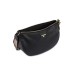 POLLINI BORSA HOBO NERA A TRACOLLA CON DETTAGLIO STAMPA HERITAGE 