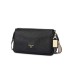 POLLINI BORSA NERA A TRACOLLA CON DETTAGLIO STAMPA HERITAGE 