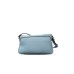 POLLINI BORSA AZZURRA A TRACOLLA CON MAXI P-ALLORO IN METACRILATO TARTARUGATO.