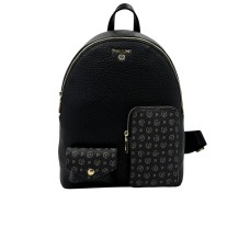 POLLINI ZAINO NERO CON TASCHE FRONTALI IN HERITAGE 