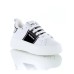 GIOSELIN SNEAKERS BIANCA CON INSERTI NERI E LOGO LETTERING