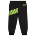 EA7 Emporio Armani Pantalone jogger Nero con maxi logo Aquila da Bambino 