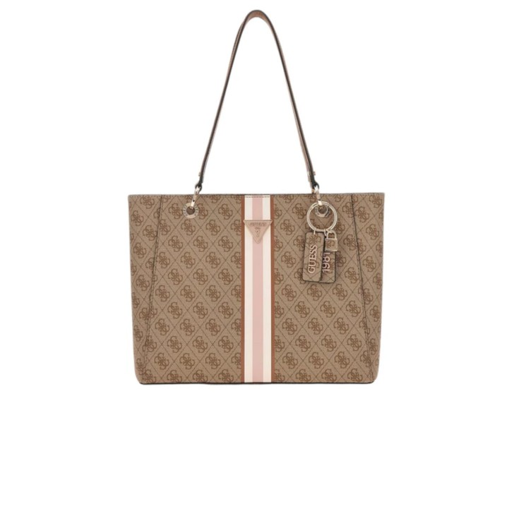 GUESS NOELLE TOTE BAG A SPALLA LOGO "4G" ALL-OVER