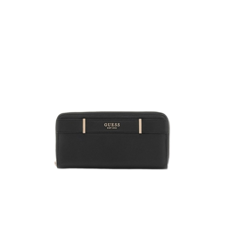 GUESS PORTAFOGLIO ANADELA NERO GRANDE CON LOGO 