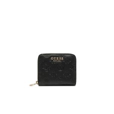 GUESS GERTY PORTAFOGLIO PICCOLO NERO LOGO ALL-OVER IMPRESSO