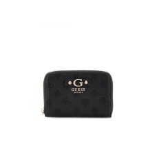 GUESS GERTY PORTAFOGLIO MEDIO NERO LOGO ALL-OVER IMPRESSO