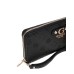 GUESS GERTY PORTAFOGLIO GRANDE NERO LOGO ALL-OVER IMPRESSO