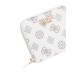 GUESS LAUREL PORTAFOGLIO PICCOLO BIANCO CON LOGO ALL-OVER