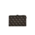 GUESS PORTAFOGLIO LAUREL MARRONE LOGO ALL-OVER