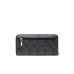 GUESS LAUREL PORTAFOGLIO GRANDE NERO LOGO ALL-OVER