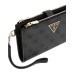 GUESS PORTAFOGLIO LAUREL NERO LOGO ALL-OVER