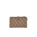 GUESS PORTAFOGLIO LAUREL BEIGE LOGO ALL-OVER 