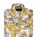 Versace Jeans Couture Camicia bianca da Uomo con stampa logo all over
