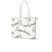 Emporio Armani Borsa a spalla Bianca con Logo Lettering All Over