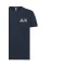 SUN68 T-SHIRT IN COTONE A MANICA CORTA NAVY BLUE CON LOGO SUN68 WHITE