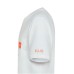 SUN68 T-SHIRT IN COTONE A MANICA CORTA WHITE CON PATCH ORANGE FLUO CON LOGO SUN68 WHITE