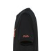 SUN68 T-SHIRT IN COTONE A MANICA CORTA BLACK CON LOGO SUN68 ORANGE FLUO 