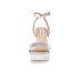 Steve Madden Sandalo con tacco argento metallizzato
