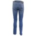 Jeckerson Jeans denim blu cinque tasche con toppe in Alcantara Grigio