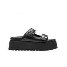 WINDSORSMITH SANDALO TWILIGHT BLACK SOFT IN LEATHER CON PLATFORM 