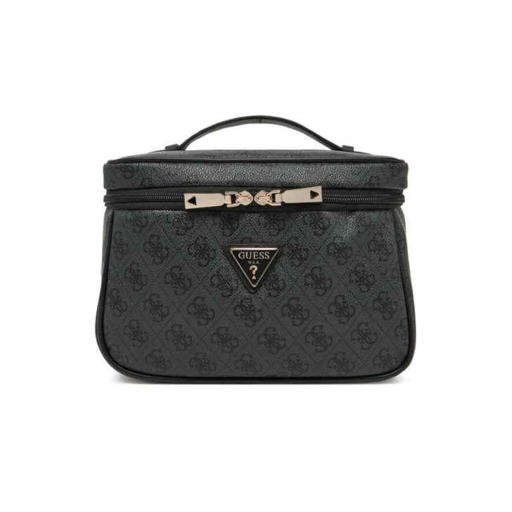 GUESS JESCO BEAUTY CASE DA VIAGGIO NERO 4G LOGO ALL-OVER
