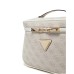 GUESS JESCO BEAUTY CASE DA VIAGGIO ROSA 4G LOGO ALL-OVER A CONTRASTO