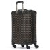 GUESS WILDER VALIGIA TROLLEY MEDIO MARRONE CON LOGO ALL-OVER