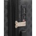 GUESS WILDER VALIGIA TROLLEY MEDIO NERO CON LOGO ALL-OVER