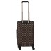 GUESS WILDER VALIGIA TROLLEY GRANDE MARRONE CON LOGO ALL-OVER