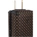 GUESS WILDER VALIGIA TROLLEY GRANDE MARRONE CON LOGO ALL-OVER
