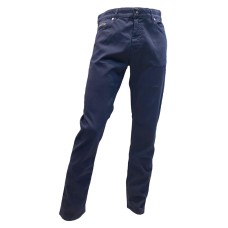 Harmont&Blaine pantalone da uomo blu in cotone con logo