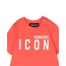 Dsquared2 Tuta completa in cotone rossa con Logo DSQUARED2 ICON