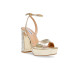 Steve Madden Sandalo con tacco oro metallizzato