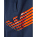 EA7 Emporio Armani Pantalone jogger Blu con maxi logo Aquila da Bimbo 