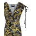 Versace Jeans Couture Miniabito Nero a maniche corte in morbido jersey con stampa Logo Couture