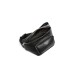 Emporio Armani Marsupio Nero in pelle rigenerata saffiano con placchetta Aquila