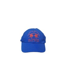 La Martina cappello da baseball logo ricamato a rilievo con contrasto arancione