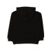 Moschino Felpa nera con cappuccio e logo lettering arancione fluo