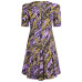 Versace Jeans Couture Abito Lilla con stampa Logo Brush Couture All Over 