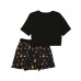 Moschino Completo T-Shirt e Gonna in cotone Nero