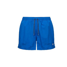 K-Way Boxer da mare bluette corto Hazel con tasche laterali Logo in silicone colorato 