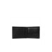 Emporio Armani Portafoglio nero in pelle con logo embossed 