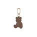 BORBONESE PORTACHIAVE A FORMA DI ORSO CON STAMPA OP NATURAL/BLACK 