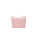 Love Moschino Borsa rosa trapuntata con tracolla regolabile
