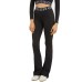 Guess Pantalone nero svasato con banda logata