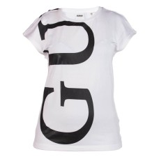 Guess t-shirt bianca maxi logo