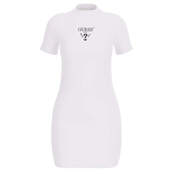 GUESS COLETTE MINI ABITO STRETCH BIANCO