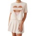 GUESS T-SHIRT MONICA ROSA CON MAXI CUORE