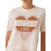 GUESS T-SHIRT MONICA ROSA CON MAXI CUORE