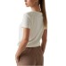 GUESS T-SHIRT 4G SS CREMA CON LOGO 